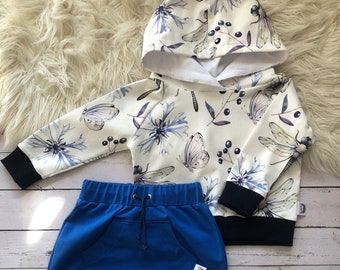 Neutral Baby Tracksuit Set | Toddler Hoodie & Joggers | Soft French Terry Kids Loungewear for Outdoor Play and  Everyday Comfort
