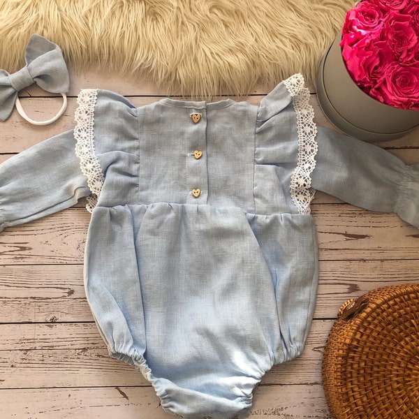 Linen Baby Clothes Etsy