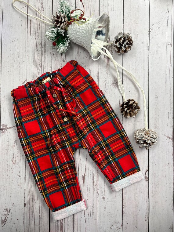 Tartan Christmas Pants for Kidscozy Festive Holiday Trousers for Boys &  Girls,perfect Baby Christmas Pants for Photoshoots and Celebrations - Etsy