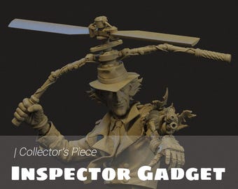 Inspector Gadget Bust | Cartoon Nostalgia Statue