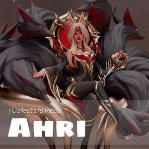 League of Legends Ahri Statue | Immortalized Legend | Enchanting Collector’s Figure image 1