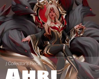 League of Legends Ahri Statue | Immortalized Legend | Enchanting Collector’s Figure