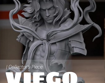 Handmade Viego Bust |  League of Legends | The Ruined King Collectible Figure