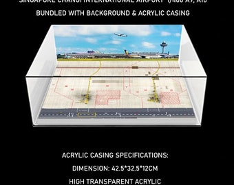 1:400 Singapore Changi T2 Airport Scale Model Diorama