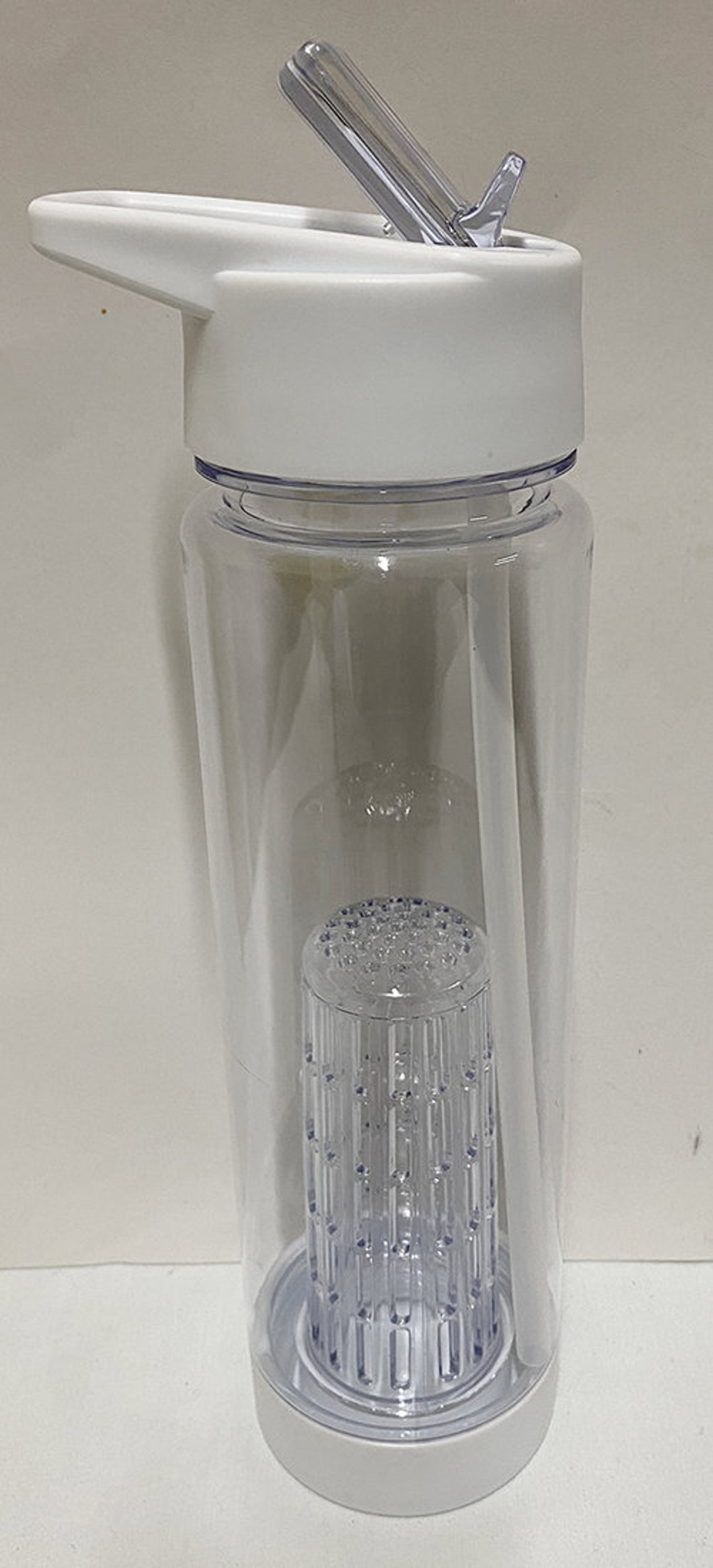 Plain Water Bottles Infuser Water Bottles with flip top Straw Etsy