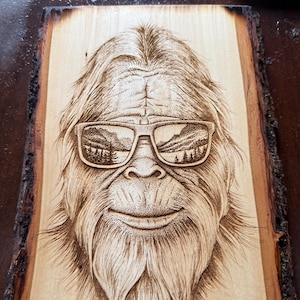 BigFoot Wall Art  Yeti Sasquatch Wood Decor / Wall Hanging