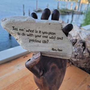 Engraved Driftwood Quotes Art / Quote Unique Gift / Unique Artisan Gift / Wood Art / Ocean Signs / Personalized Engraving / Hand Crafted Art