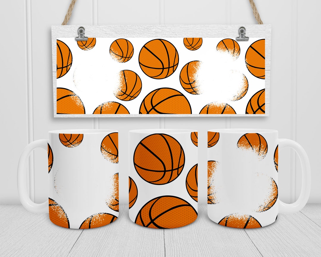 11oz Basketball Mug Write Your Own Text Mug Sublimation Designs Bundle