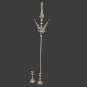 Freya Crescent Spear - 3D files - STL