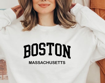 Boston Massachusetts Sweatshirt and Hoodie, Boston Massachusetts Sweatshirt, Boston Massachusetts Sweatshirt, Massachusetts Gift