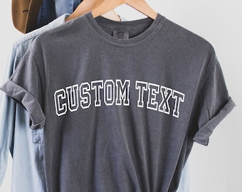 Custom Comfort Colors T-Shirt: Personalized Text, Matching Party Outfit