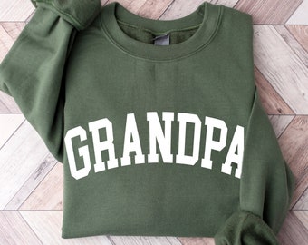 Grandpa Sweatshirt or Hoodie,  Dad Crewneck, Gift for Grandparents, Pregnancy Reveal, Grandpa Sweat, Fathers day, Gift for Grandfather, DADA