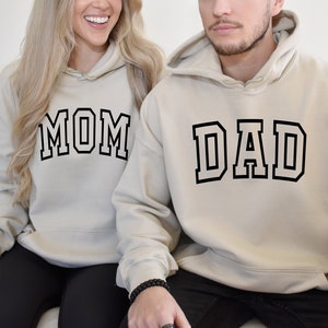 Mom and Dad Sweatshirt or Hoodie, Mama Crewneck, Dada Sweat,  Pregnancy Reveal Sweatshirt, Mom to be, Dad to be, Newly Mom Sweatshirt