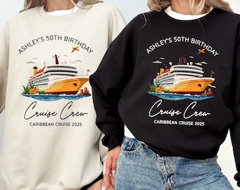 Personalized Cruise Sweatshirt: Matching Family Caribbean Crewnecks