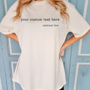 Custom Comfort Colors T-Shirt: Personalized Text, Matching Party Outfit image 2