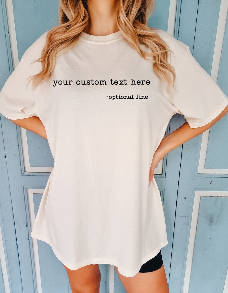Custom Comfort Colors T-Shirt: Personalized Text, Matching Party Outfit image 2