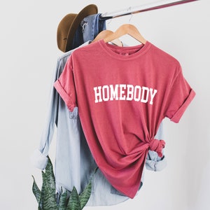 Homebody Shirt, Vintage shirt, Loungewear, Graphic Tee, Homebody, Stay at home, Work from home, Cozy shirt, Comfort Colors image 3