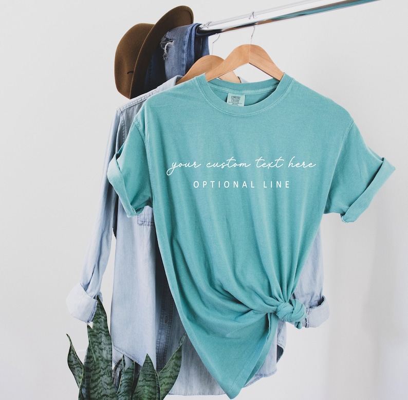 Custom Comfort Colors T-Shirt: Personalized Text, Matching Party Outfit image 4