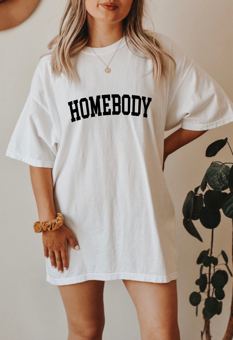 Homebody Shirt, Vintage shirt, Loungewear, Graphic Tee, Homebody, Stay at home, Work from home, Cozy shirt, Comfort Colors image 2