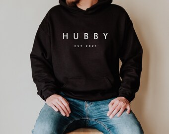 Custom Hubby Est. 2025 Sweatshirt: Groom Engagement Gift