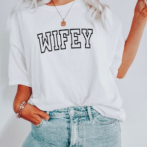 WIFEY Comfort Colors Shirt, Bride Wedding Gift
