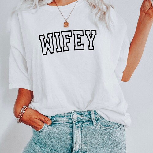 WIFEY Comfort Colors Shirt, Bride Wedding Gift