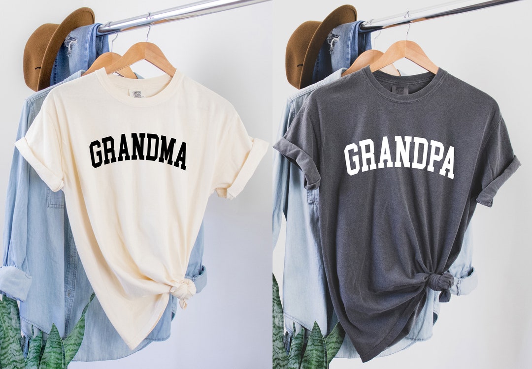 Grandma and Grandpa Comfort Colors Shirt, Pregnancy Reveal Tee
