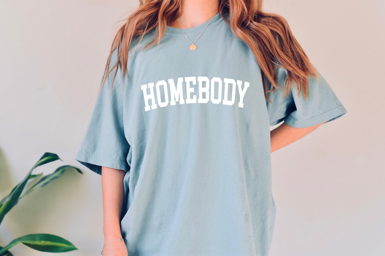 Homebody Shirt, Vintage shirt, Loungewear, Graphic Tee, Homebody, Stay at home, Work from home, Cozy shirt, Comfort Colors image 1