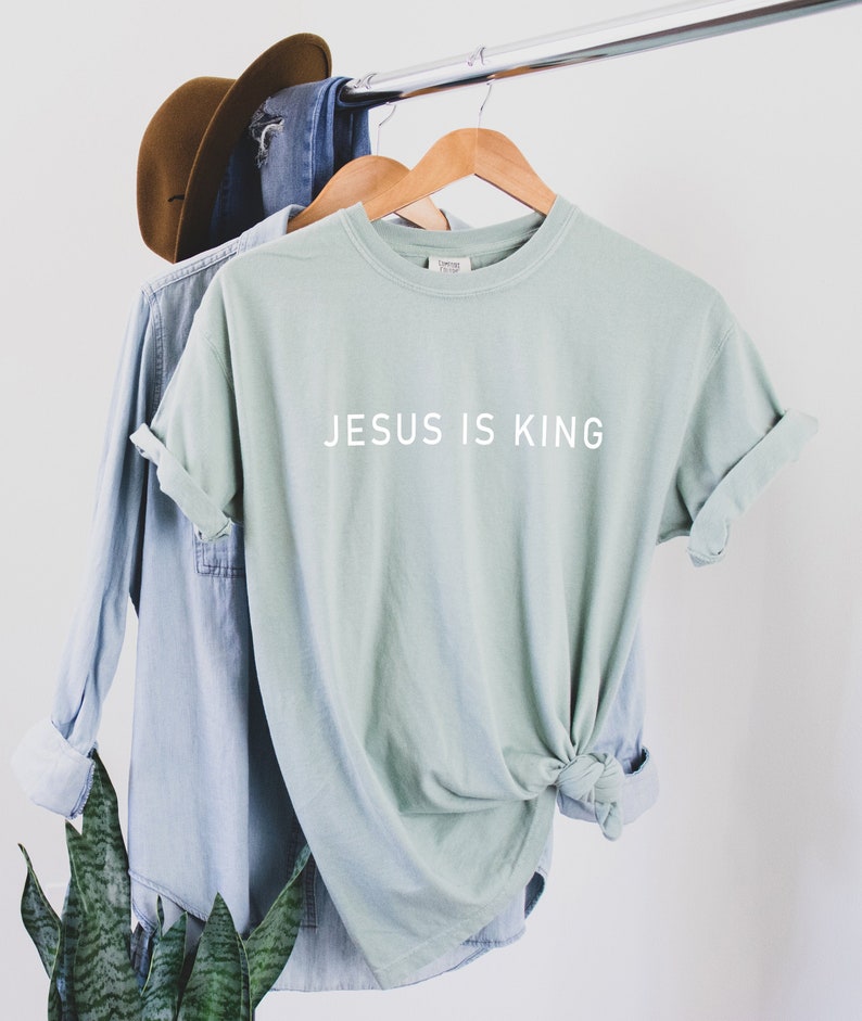 Jesus is King T-shirt, Christian Apparel, The King Is Coming, Faith Clothing, Christian T-Shirt, Christian Gift, Comfort Colors T-shirt 