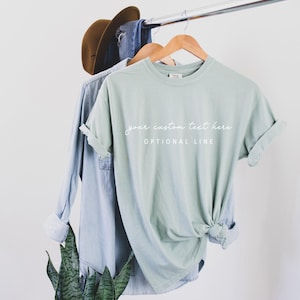 Custom Comfort Colors T-Shirt: Personalized Text, Matching Party Outfit image 5
