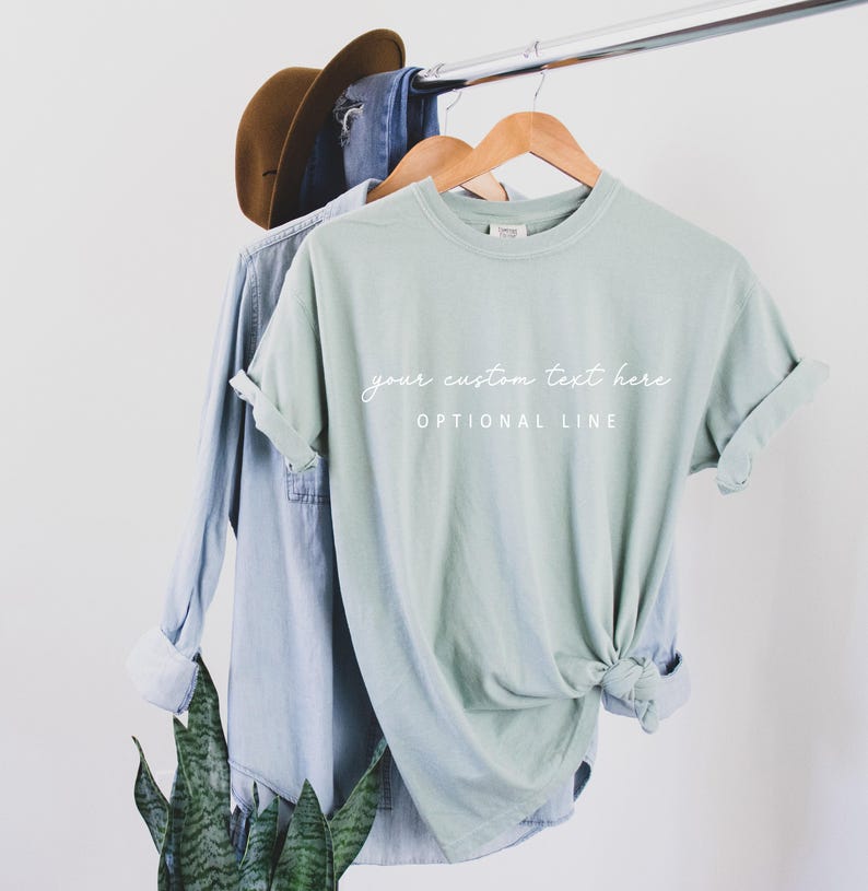 Custom Comfort Colors T-Shirt: Personalized Text, Matching Party Outfit image 5