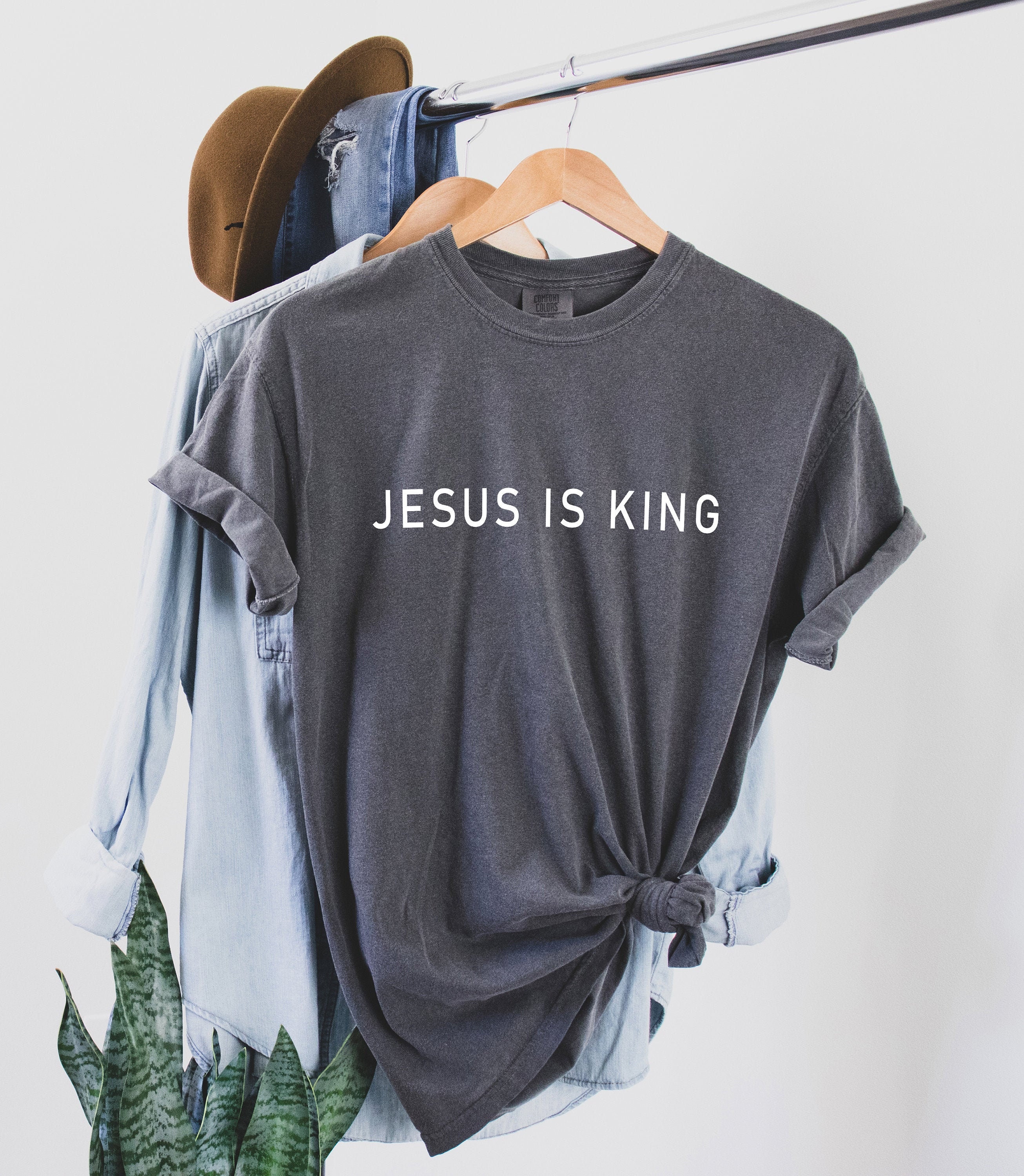 Jesus is King Tshirt Christian Apparel the King is Coming Etsy