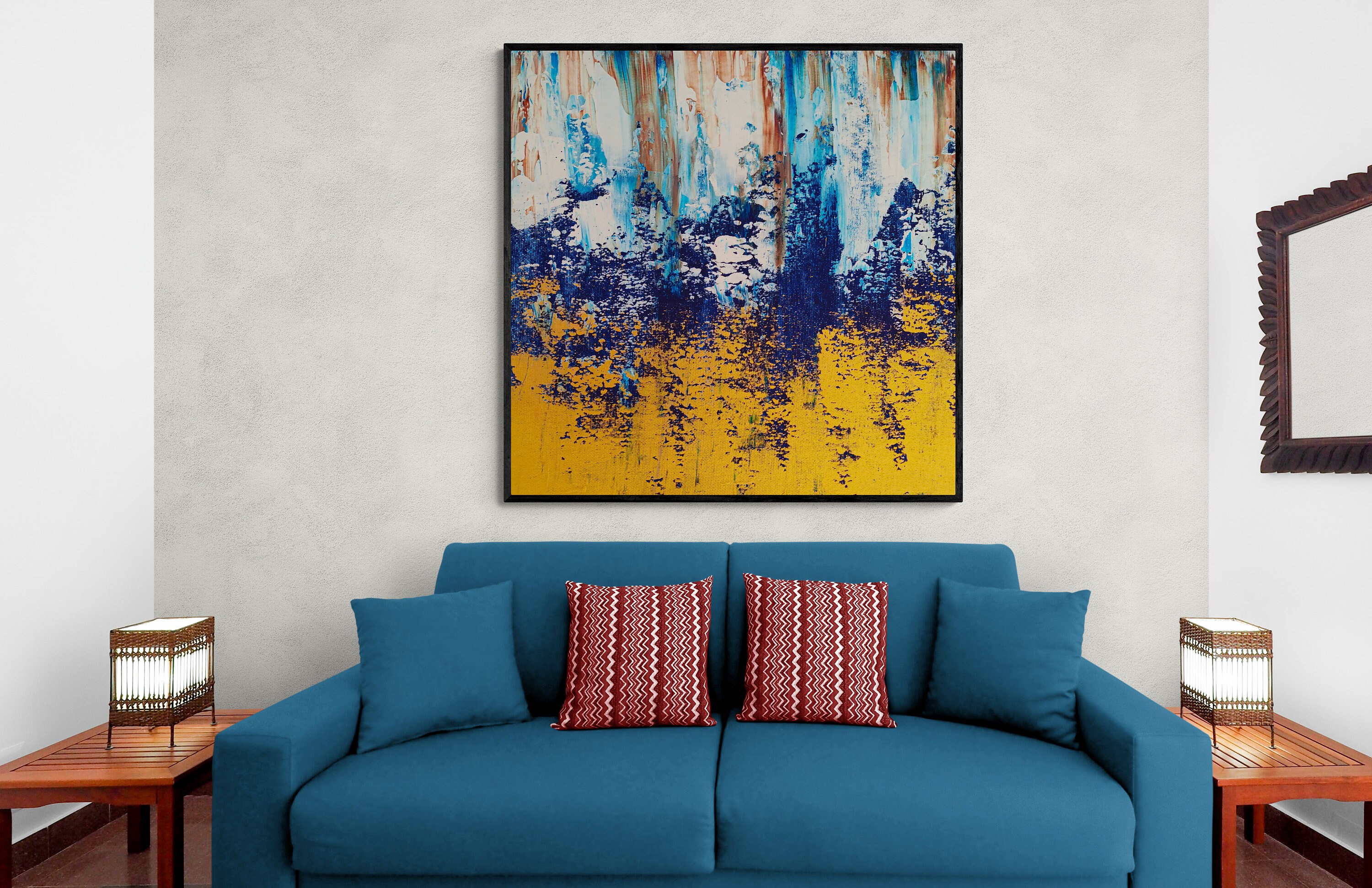 Acrylic Painting For Home Decor Original Abstract Painting On Etsy