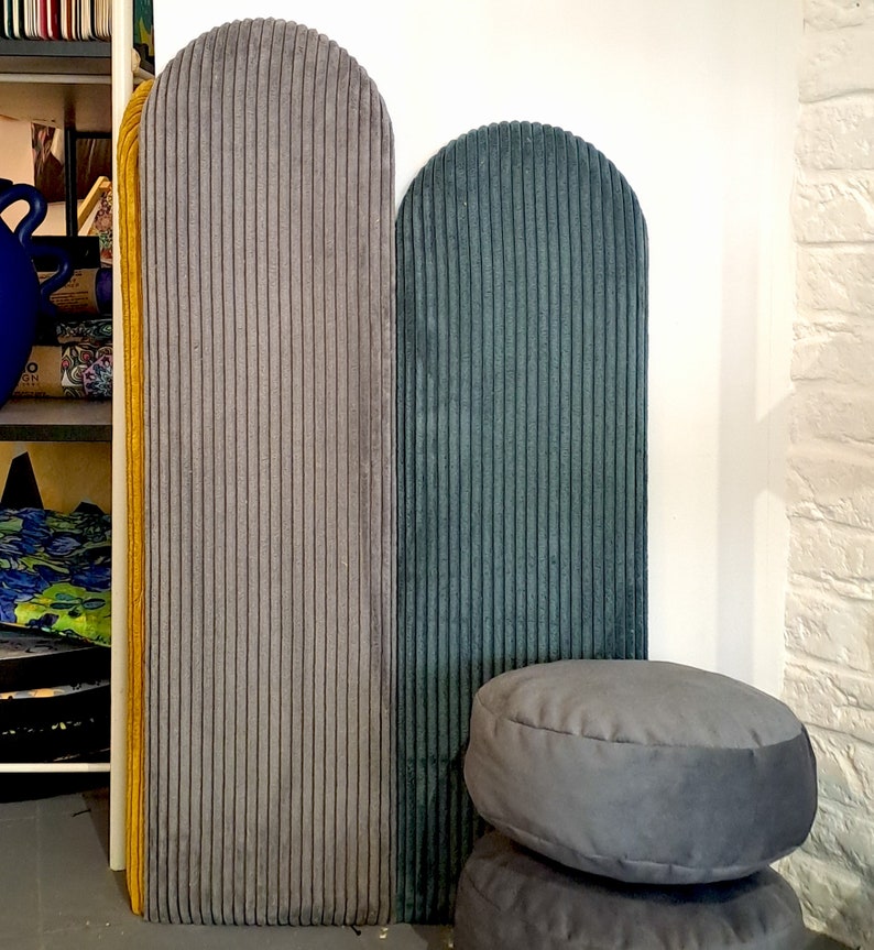 corduroy upholstered wall panels