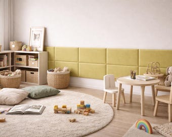 Upholstered Wall Panel – Custom Wall Cushion Panel – Headboard Panel – Handmade in EU – Custom Size Available