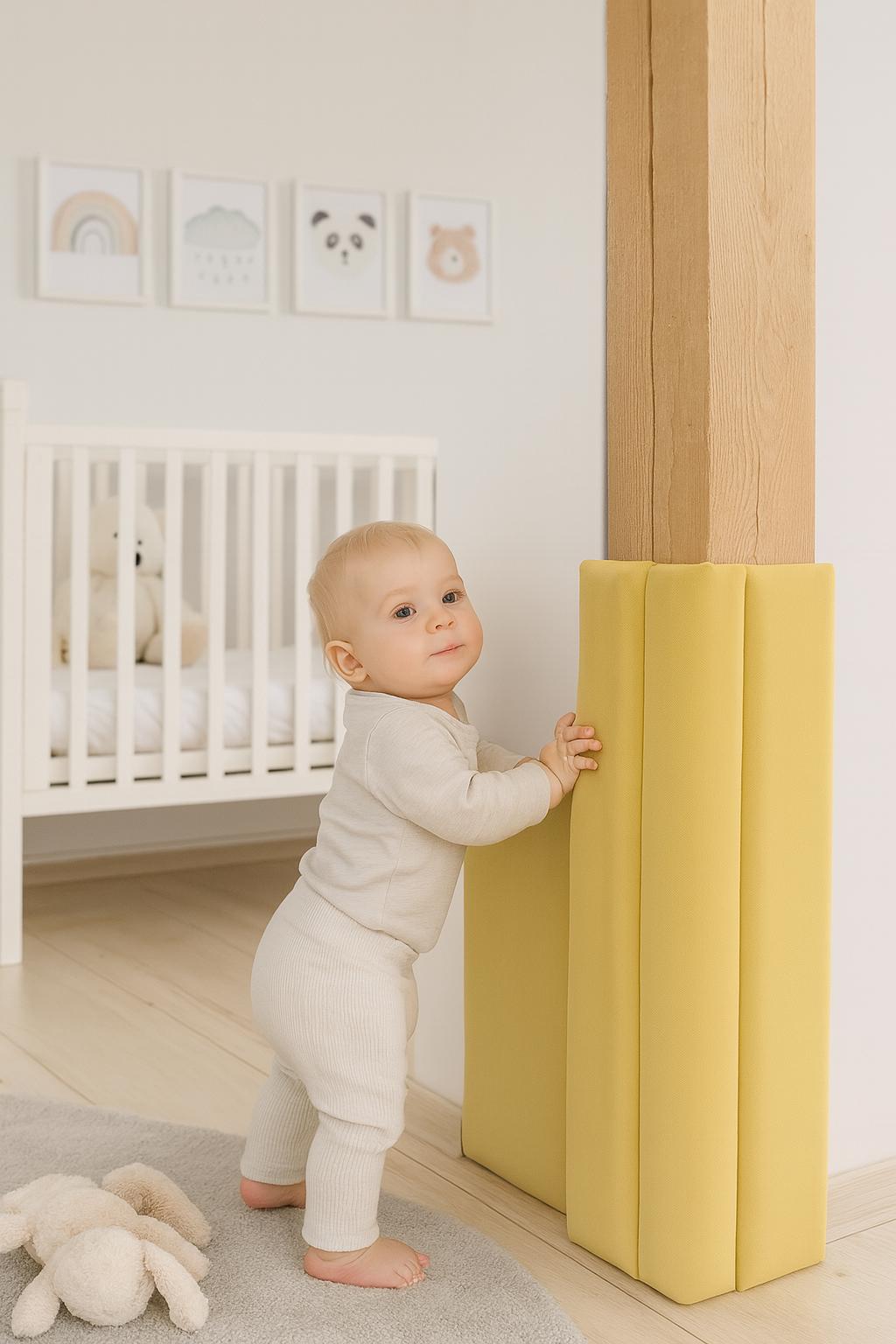 Soft Corner Protection Soft Corner Wall Panel, Soft Wall Corner Guard, Baby Room Safety Panel ...