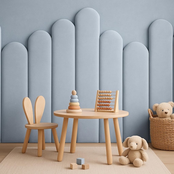 6 Panneaux Muraux Décoratifs - Idéal Pour Chambre D'enfant Ou Salon (gris, 60x20cm)
