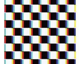 Glitch Quilt Pattern PDF DOWNLOAD – Beginner Sewing, Optical Illusion, Modern