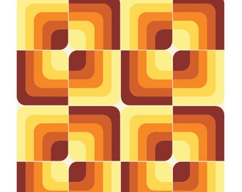 Showcase Quilt Pattern PDF Download - Beginner Curves Sewing Quilting Modern Throw