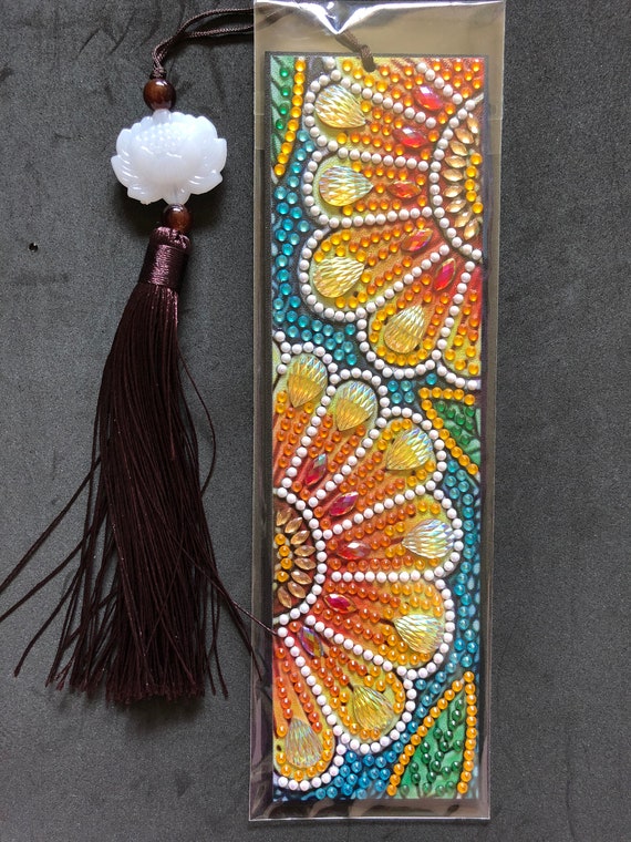 Completed Diamond Art Bookmark Etsy