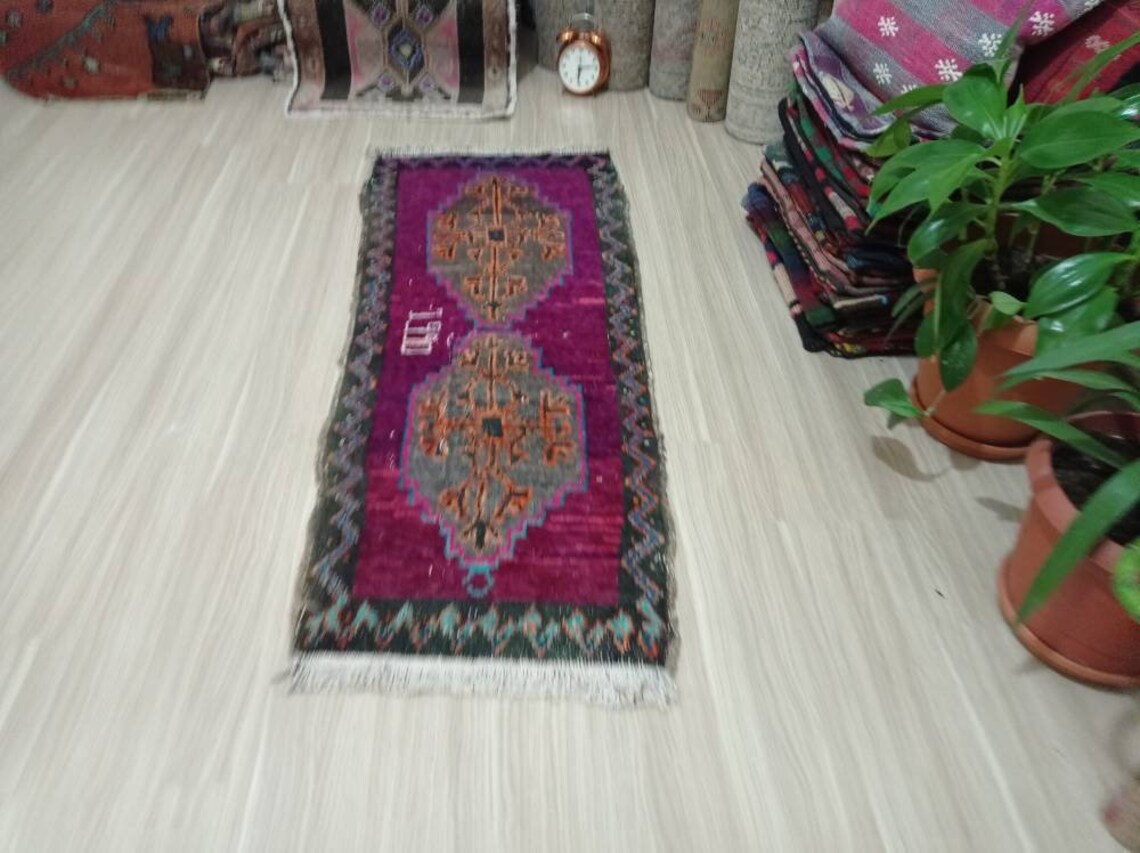 Neutraler kleiner Teppich Küchenteppich Türmatte Badezimmer | Etsy