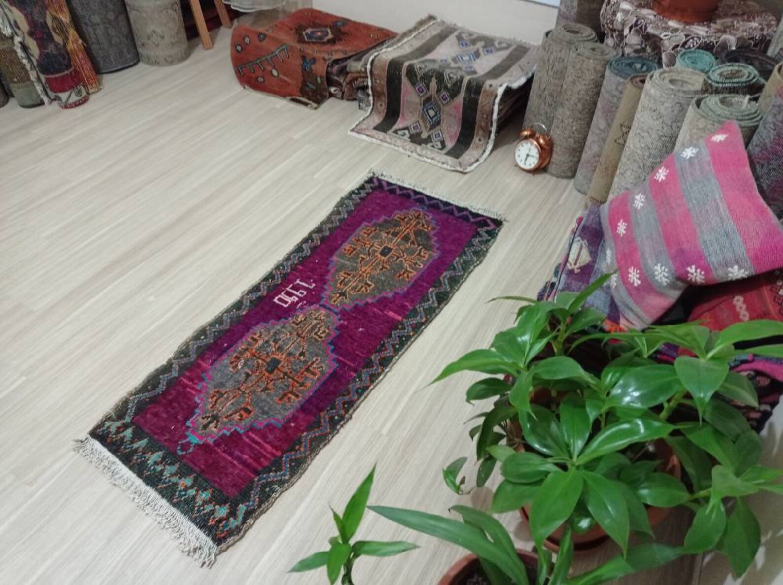 Neutraler kleiner Teppich Küchenteppich Türmatte Badezimmer | Etsy