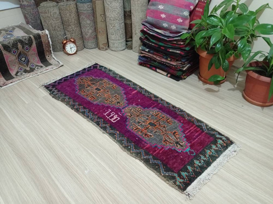 Neutraler kleiner Teppich Küchenteppich Türmatte Badezimmer | Etsy