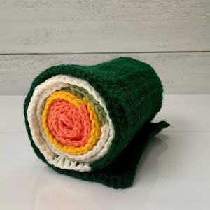 Crochet Sushi Roll Scarf
