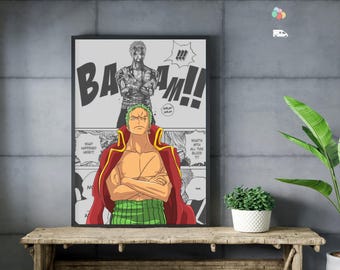 Poster di arte digitale di alta qualità con manga e anime, decorazione da parete, pannello decorativo manga, stampe da parete anime, poster giapponese moderno, regali digitali anime