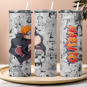 5-in-1 anime-sublimatieontwerpbundel premium 20 oz mager beker wrap anime-ontwerp manga-paneelkunst anime-ninja-kunst beker wrap-ontwerp