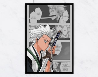 Paquete 2 en 1 de pósteres de manga y anime premium para decoración de pared, arte de manga, paneles de anime imprimibles, pósteres japoneses modernos, regalos digitales de anime.