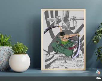 Póster de anime premium, arte digital de manga, decoración de pared, arte de manga, decoración de paneles, imprimibles de pared de anime, póster japonés moderno, regalos digitales de anime
