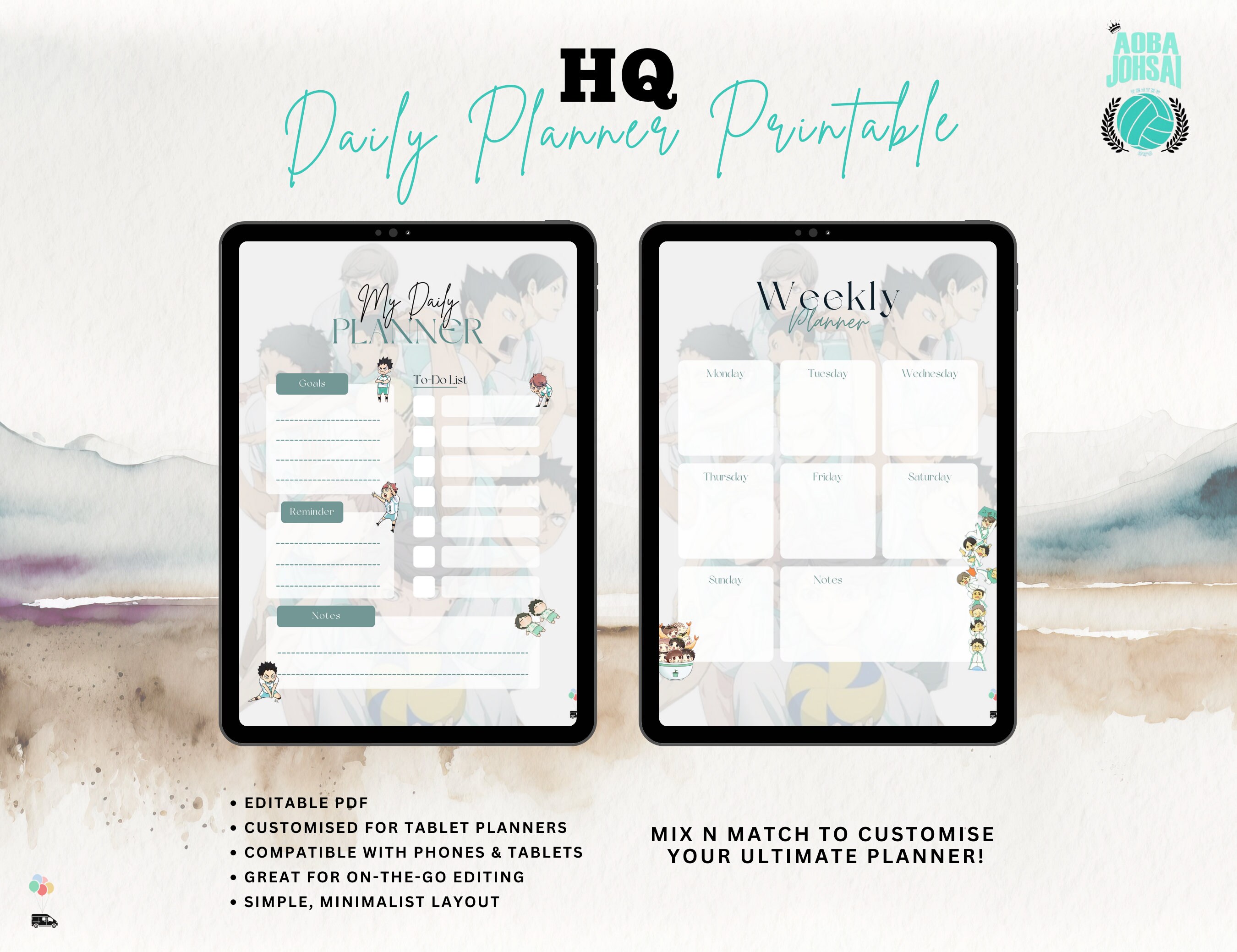 Scandinavian Weekly And Daily Planner Template. Organizer And Schedule With  Notes And To Do List. Vector. Isolated. Trendy Holiday Summer Concept With  Graphic Design Elements Royalty Free SVG, Cliparts, Vectors, and Stock
