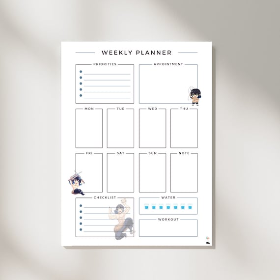 Anime Weekly Planner: Anime Manga Japanese Art Weekly Planer, 120 Weeks,  120 Pages, More than 2 years planning : Anime 4 Me Art: Amazon.sg: Books